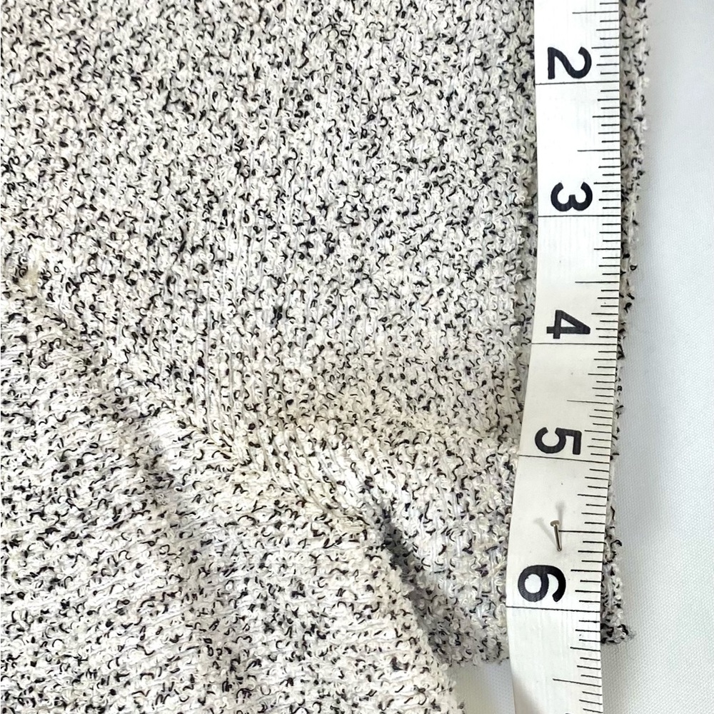 Club Monaco Black White Speckled Cotton Blend Fit Flare Dress Sz S Luxury Zipper - Picture 8 of 11